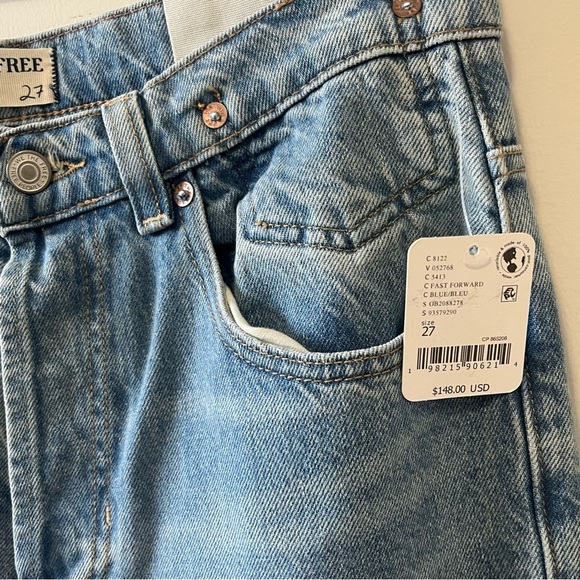 Free People We The Free Eden High Slouchy Flare Jeans Size 27 - Picture 7 of 17